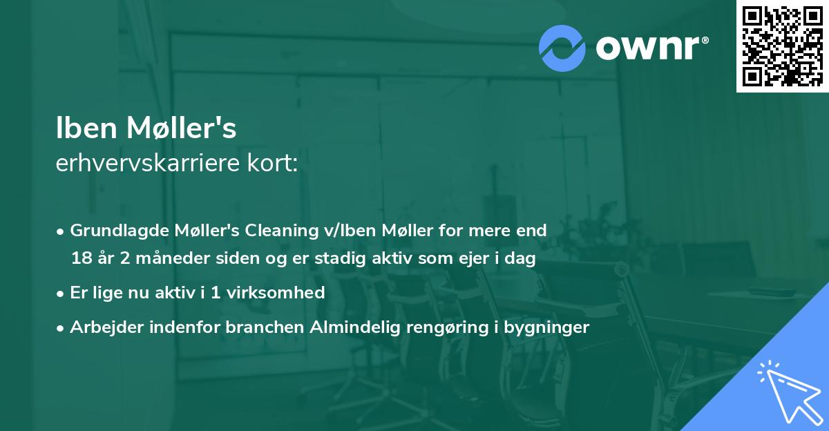 Iben Møller's erhvervskarriere kort