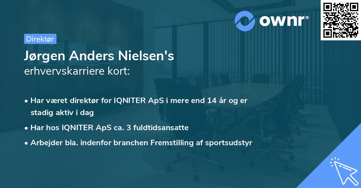 Jørgen Anders Nielsen's erhvervskarriere kort