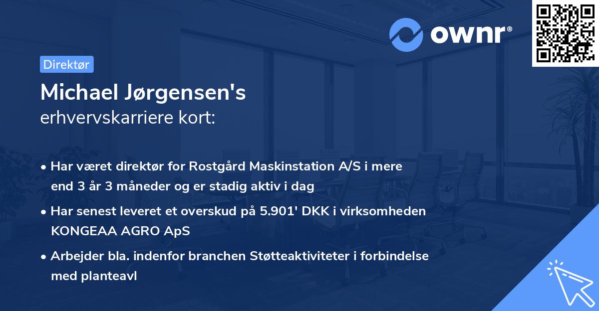 Michael Jørgensen's erhvervskarriere kort