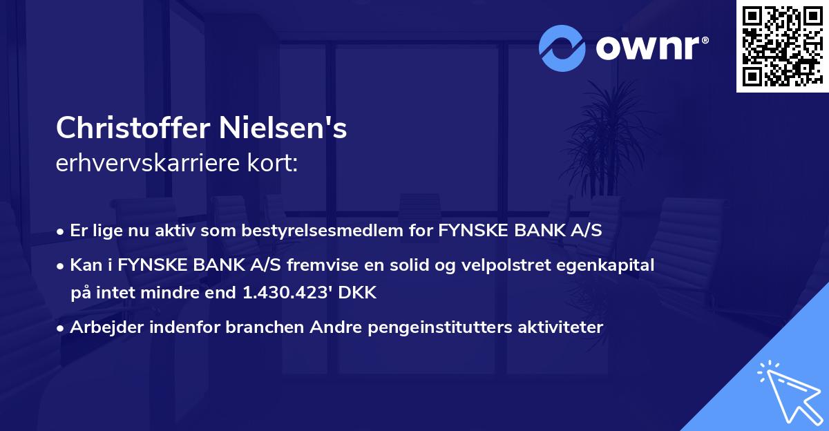 Christoffer Nielsen's erhvervskarriere kort