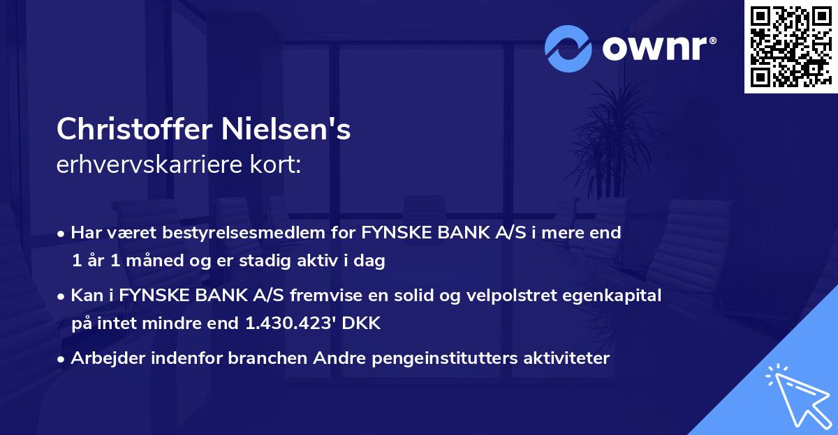 Christoffer Nielsen's erhvervskarriere kort