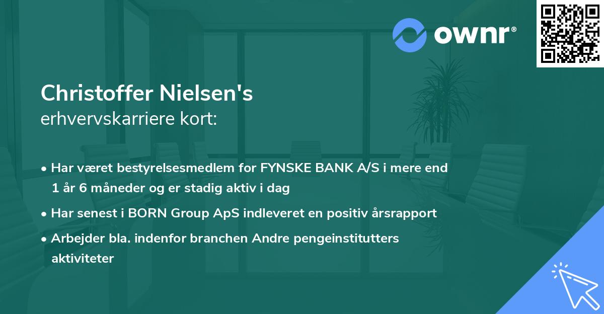 Christoffer Nielsen's erhvervskarriere kort