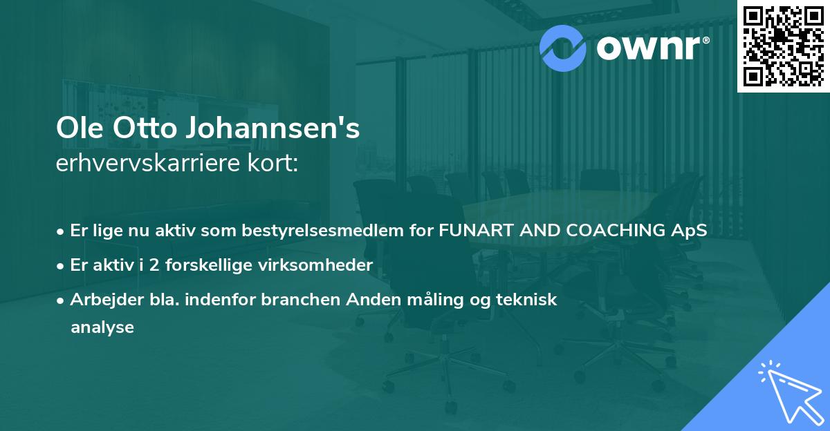 Ole Otto Johannsen's erhvervskarriere kort
