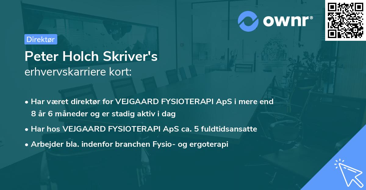 Peter Holch Skriver's erhvervskarriere kort