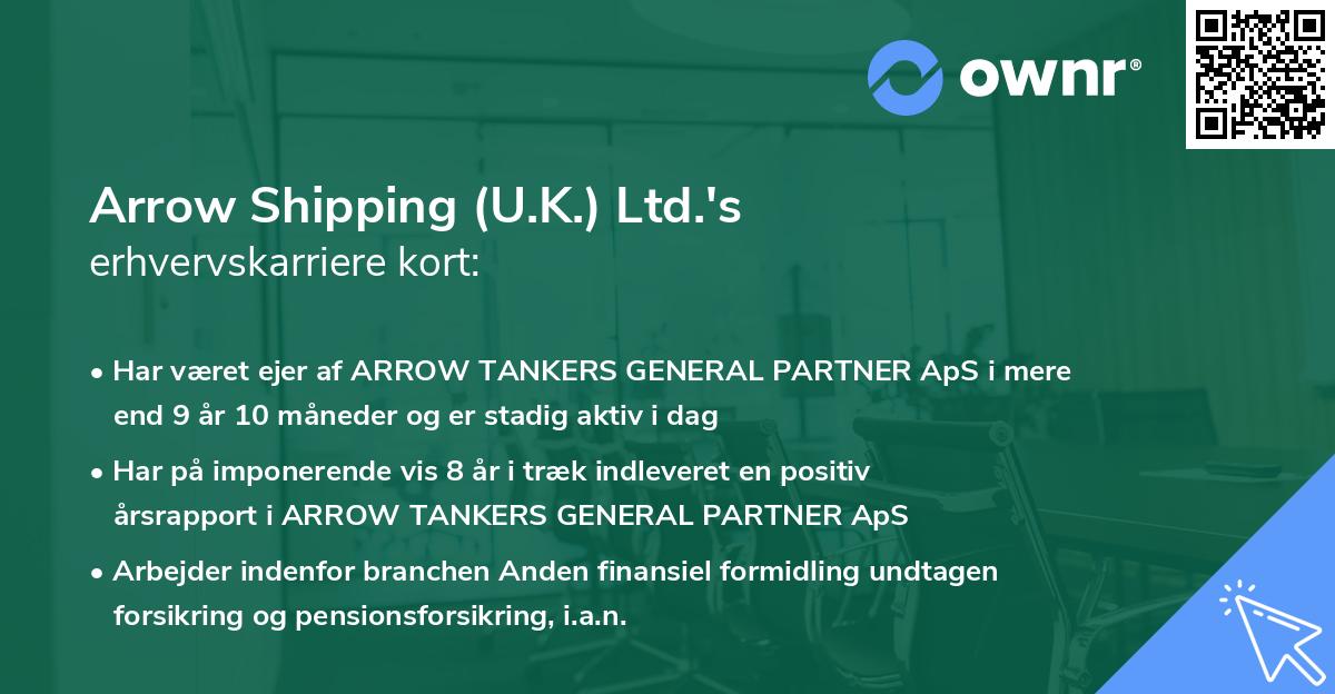 Arrow Shipping (U.K.) Ltd.'s erhvervskarriere kort