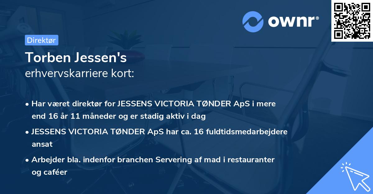 Torben Jessen's erhvervskarriere kort