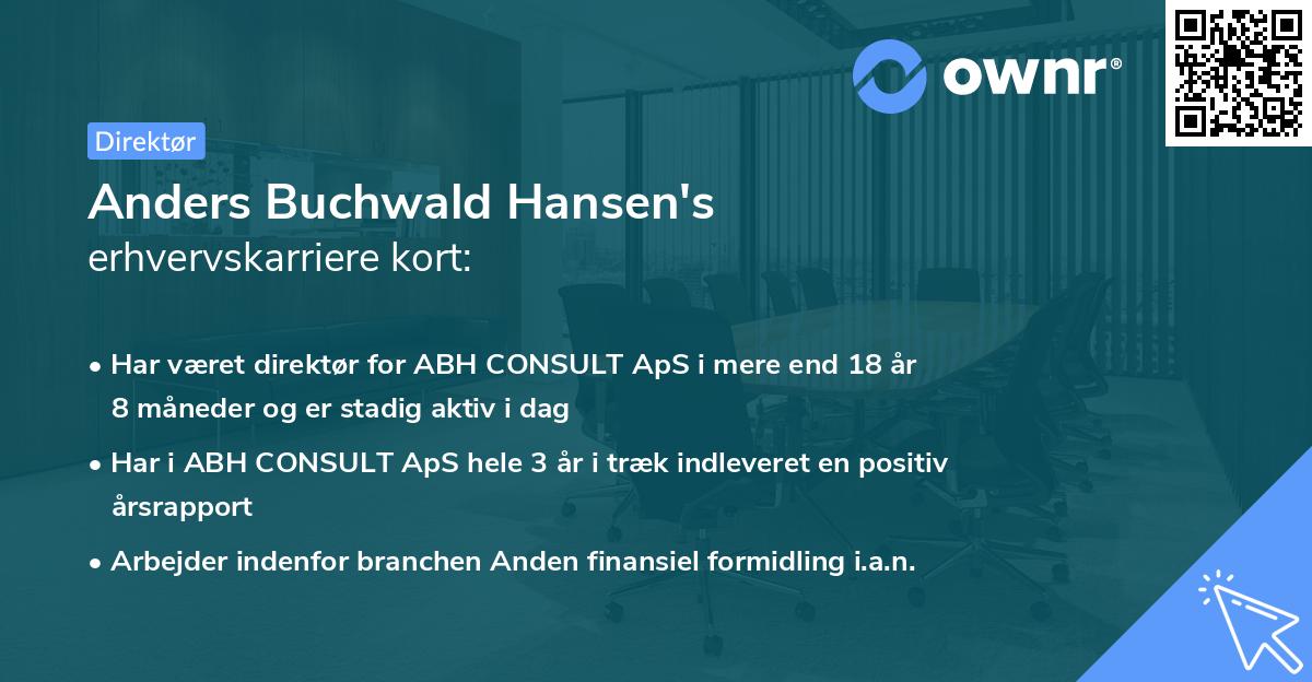 Anders Buchwald Hansen's erhvervskarriere kort