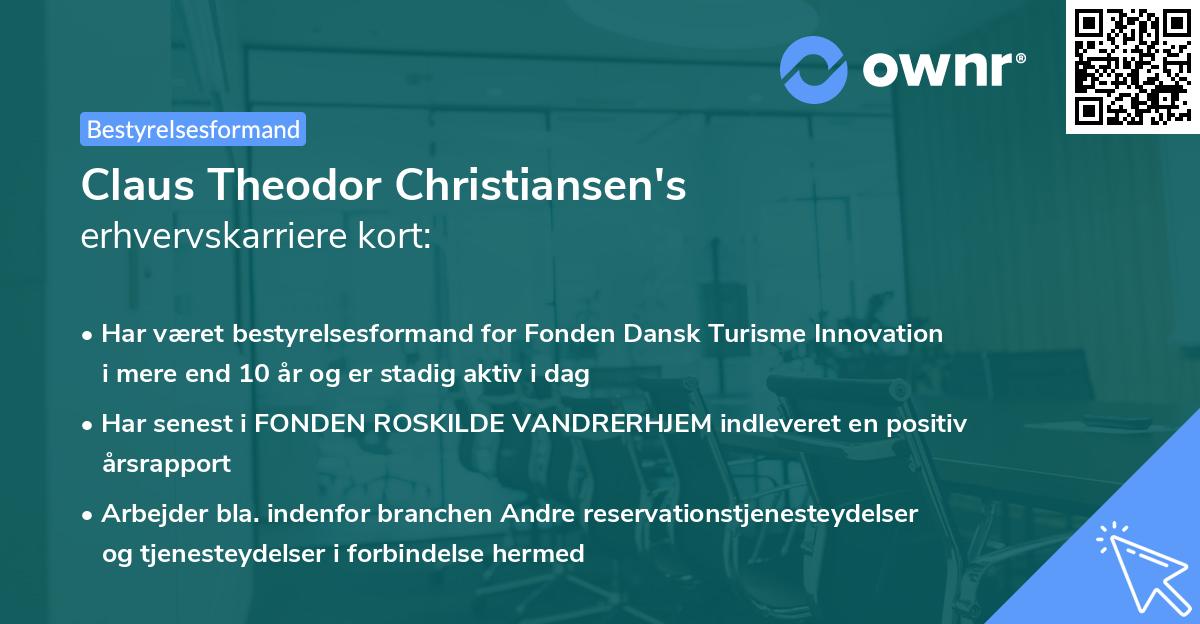 Claus Theodor Christiansen's erhvervskarriere kort