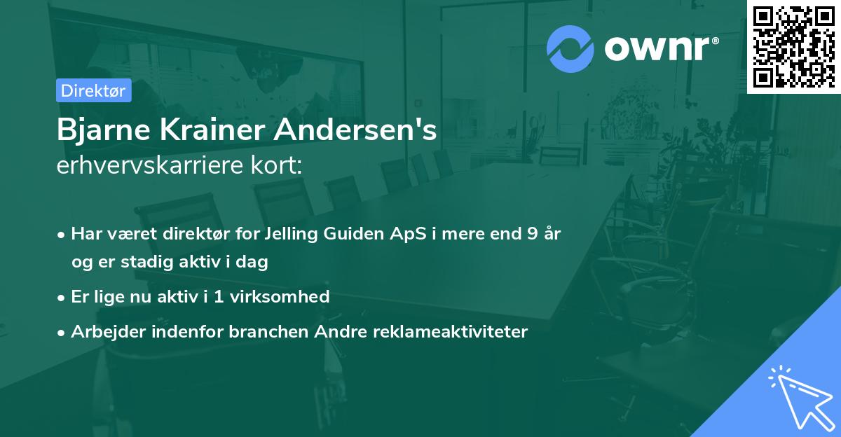 Bjarne Krainer Andersen's erhvervskarriere kort