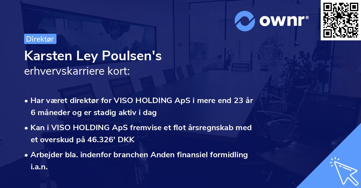 Karsten Ley Poulsen's erhvervskarriere kort