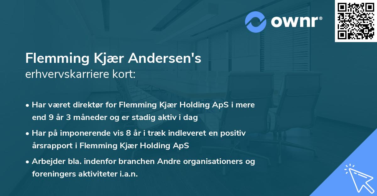 Flemming Kjær Andersen's erhvervskarriere kort
