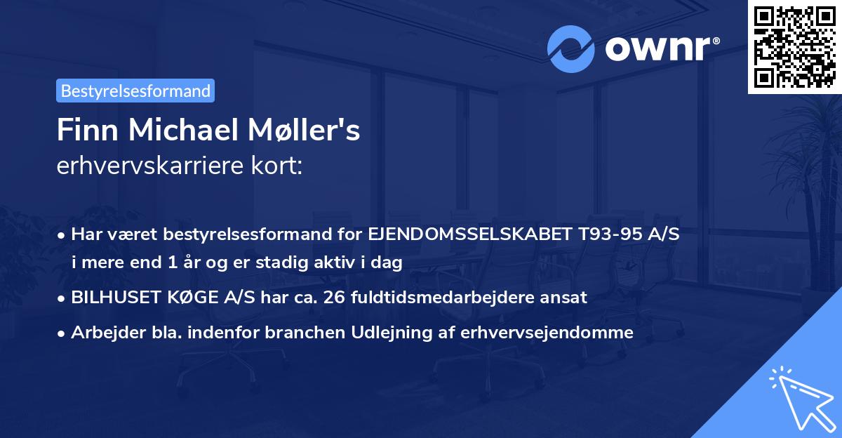 Finn Michael Møller's erhvervskarriere kort