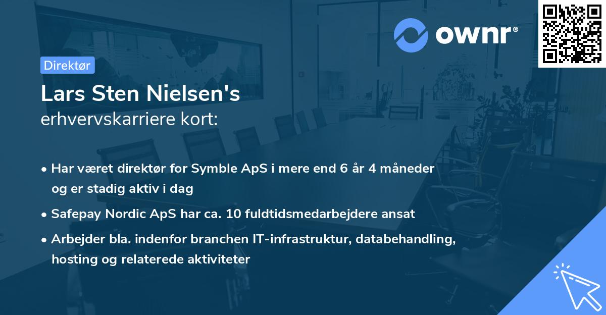Lars Sten Nielsen's erhvervskarriere kort
