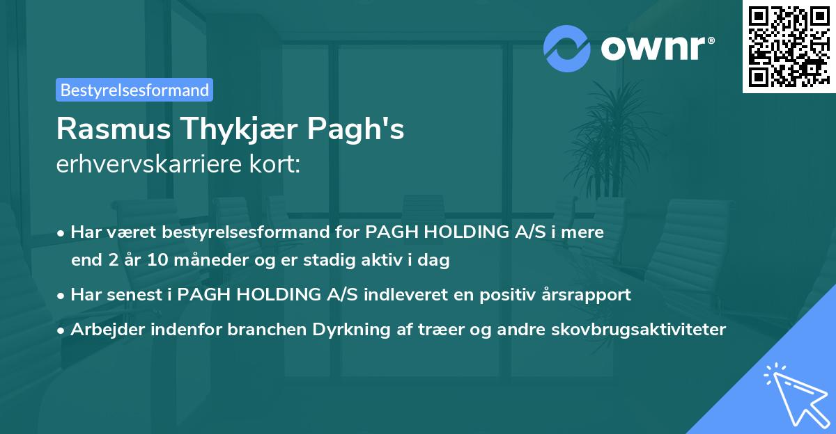 Rasmus Thykjær Pagh's erhvervskarriere kort