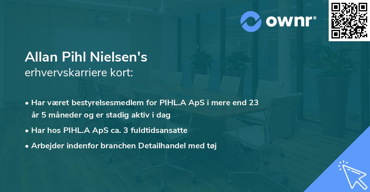 Allan Pihl Nielsen's erhvervskarriere kort