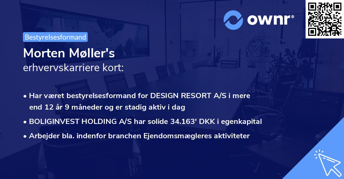 Morten Møller's erhvervskarriere kort