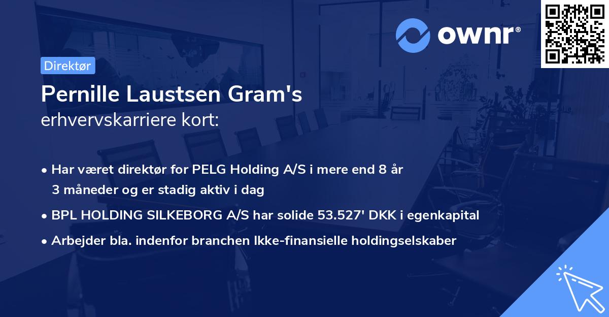 Pernille Laustsen Gram's erhvervskarriere kort