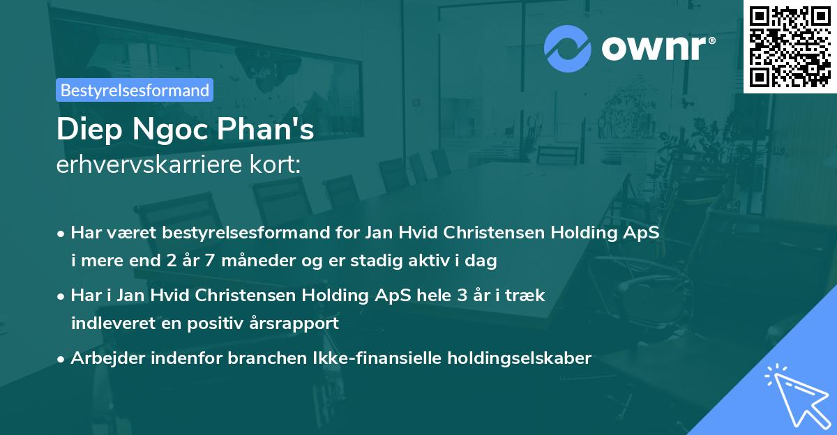 Diep Ngoc Phan's erhvervskarriere kort