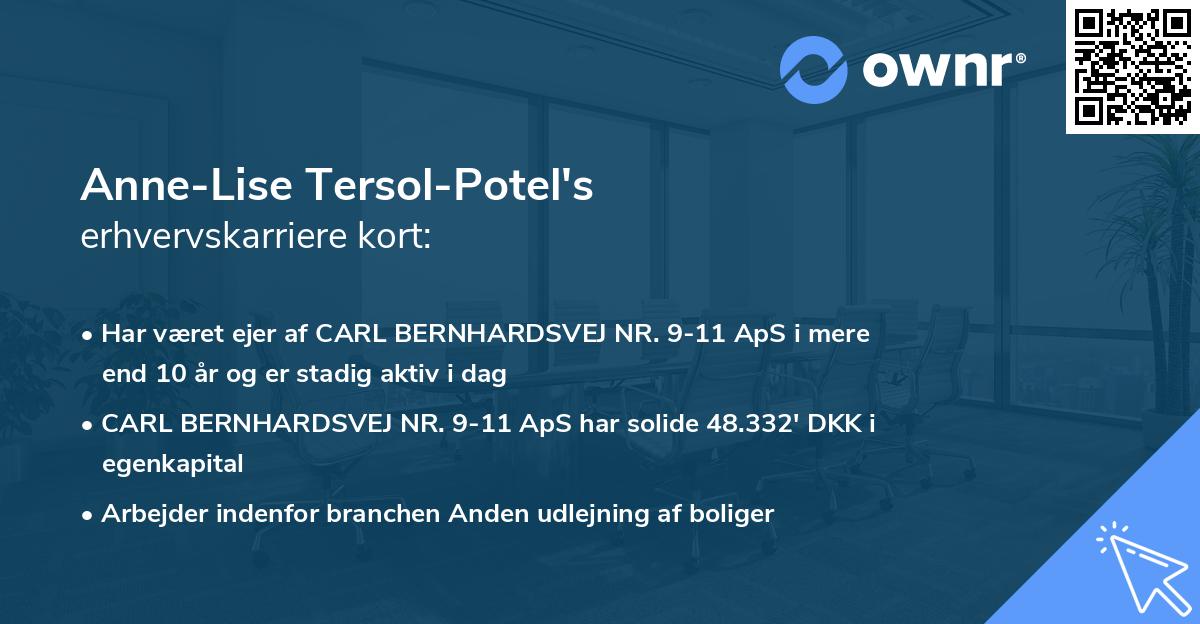 Anne-Lise Tersol-Potel's erhvervskarriere kort