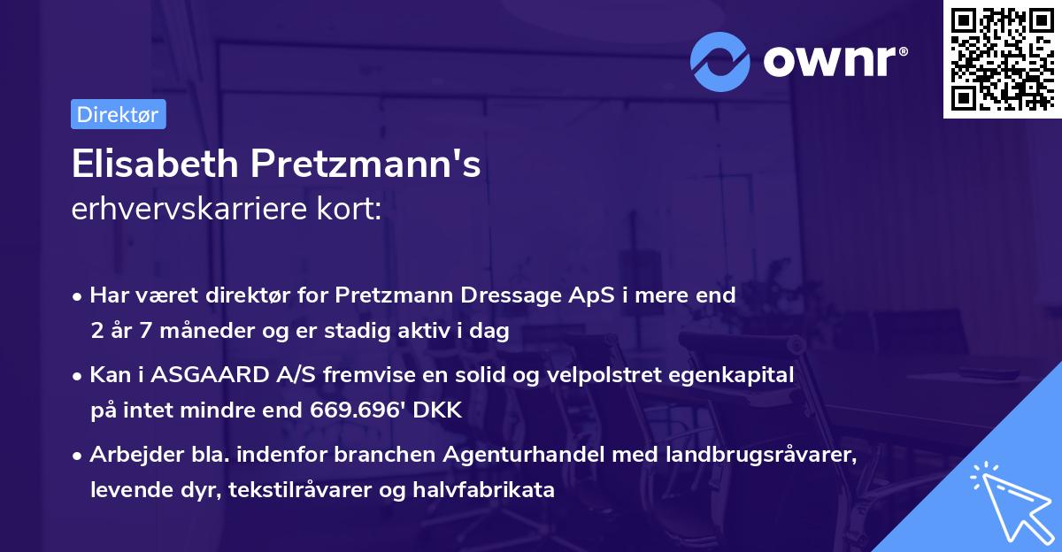 Elisabeth Pretzmann's erhvervskarriere kort