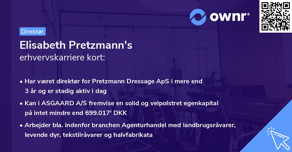 Elisabeth Pretzmann's erhvervskarriere kort