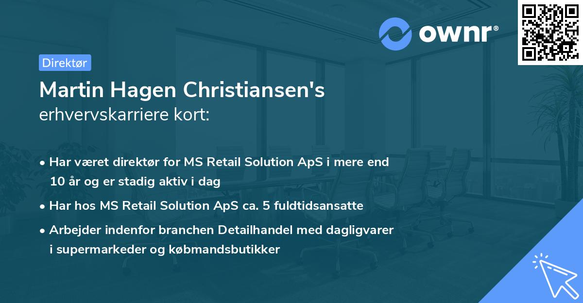 Martin Hagen Christiansen's erhvervskarriere kort