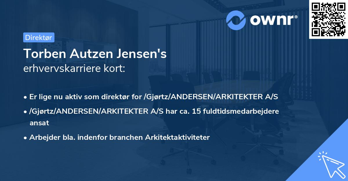Torben Autzen Jensen's erhvervskarriere kort