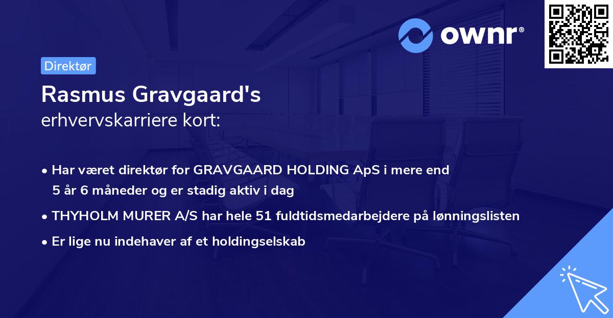 Rasmus Gravgaard's erhvervskarriere kort