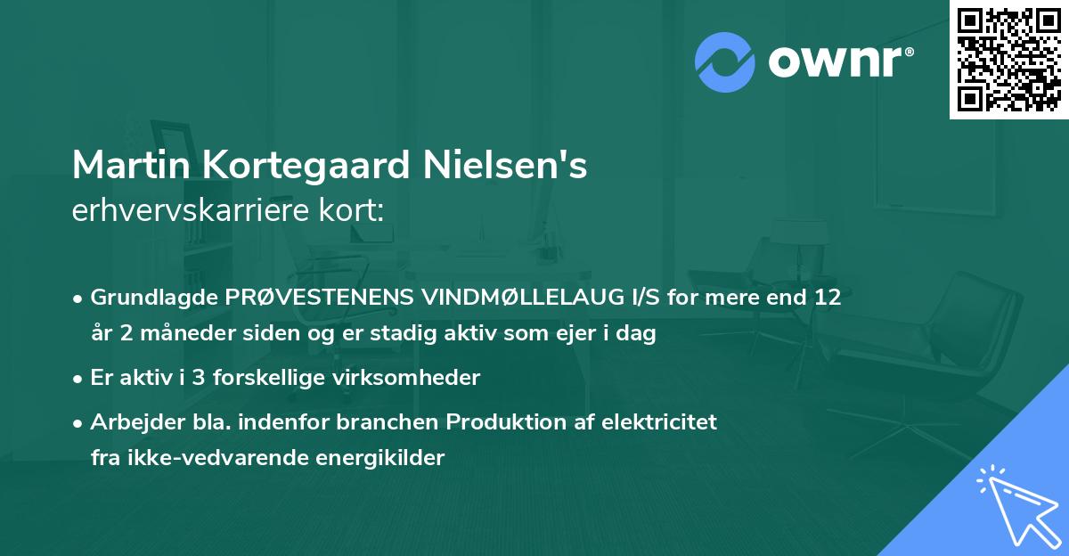 Martin Kortegaard Nielsen's erhvervskarriere kort