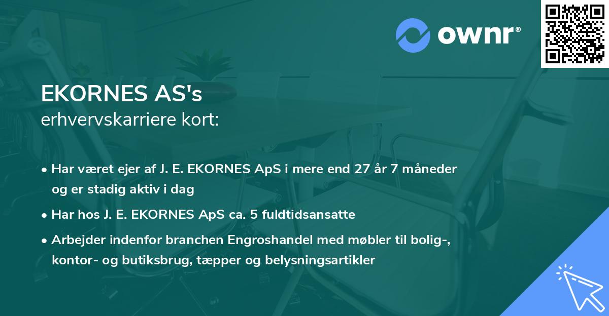 EKORNES AS's erhvervskarriere kort