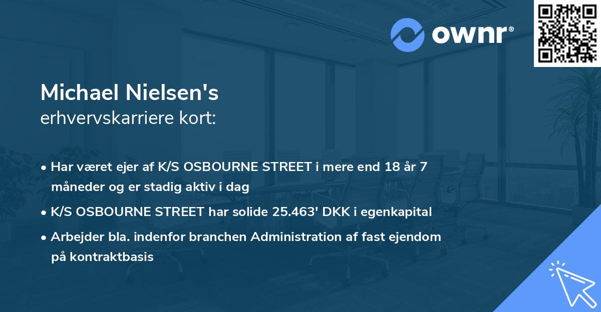 Michael Nielsen's erhvervskarriere kort