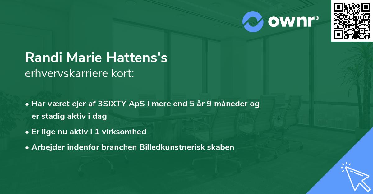 Randi Marie Hattens's erhvervskarriere kort