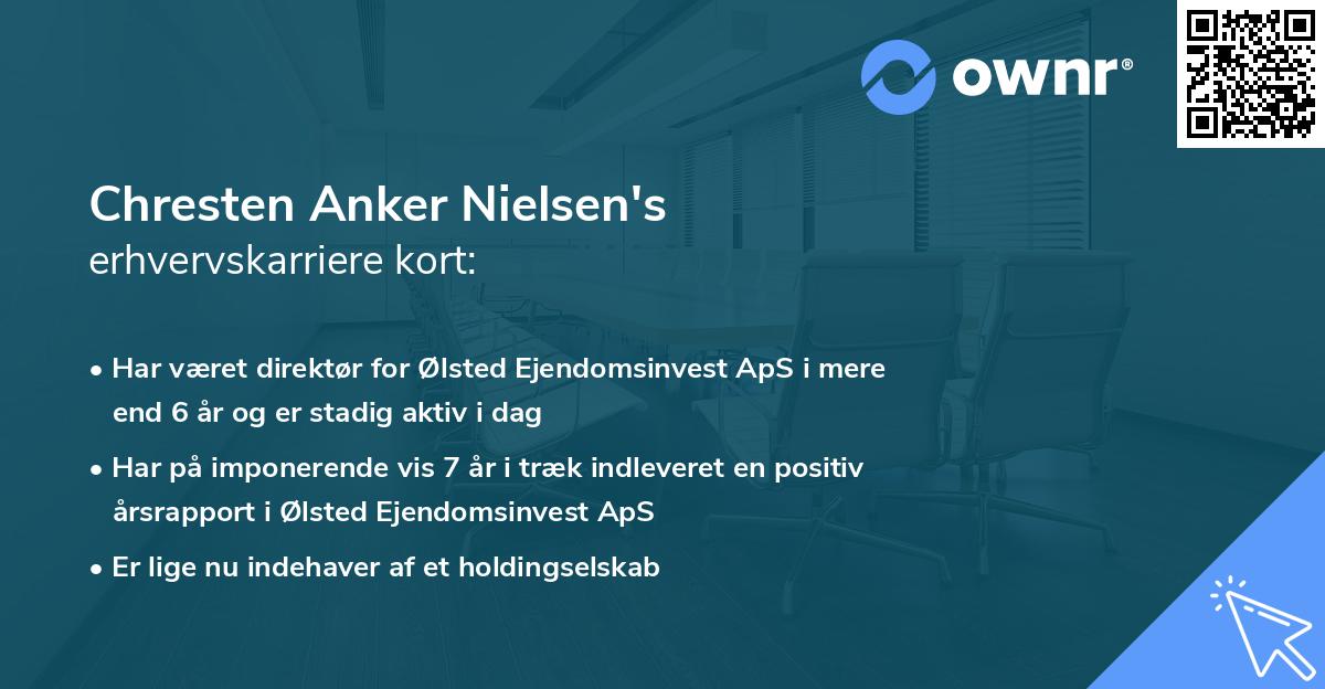 Chresten Anker Nielsen's erhvervskarriere kort