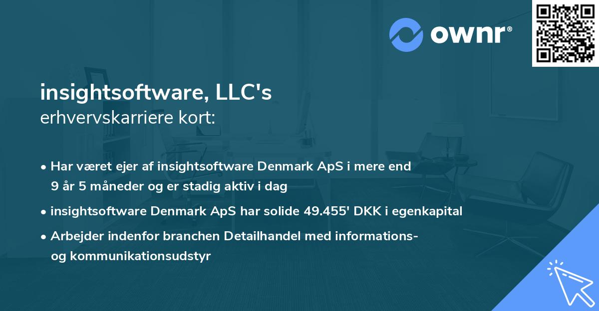 insightsoftware, LLC's erhvervskarriere kort