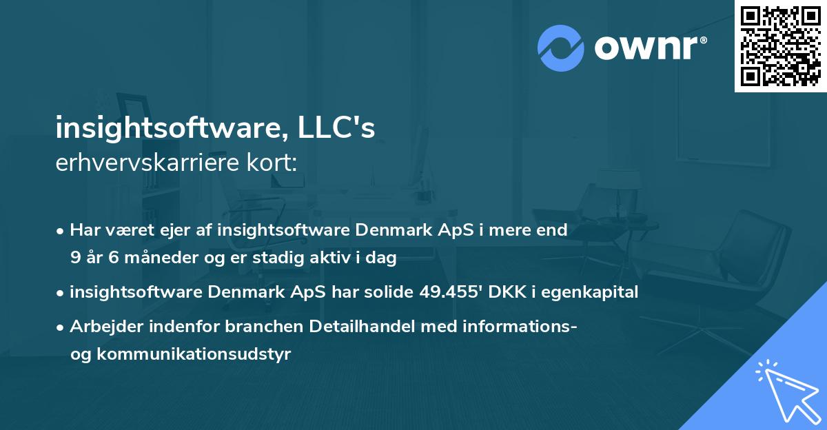 insightsoftware, LLC's erhvervskarriere kort