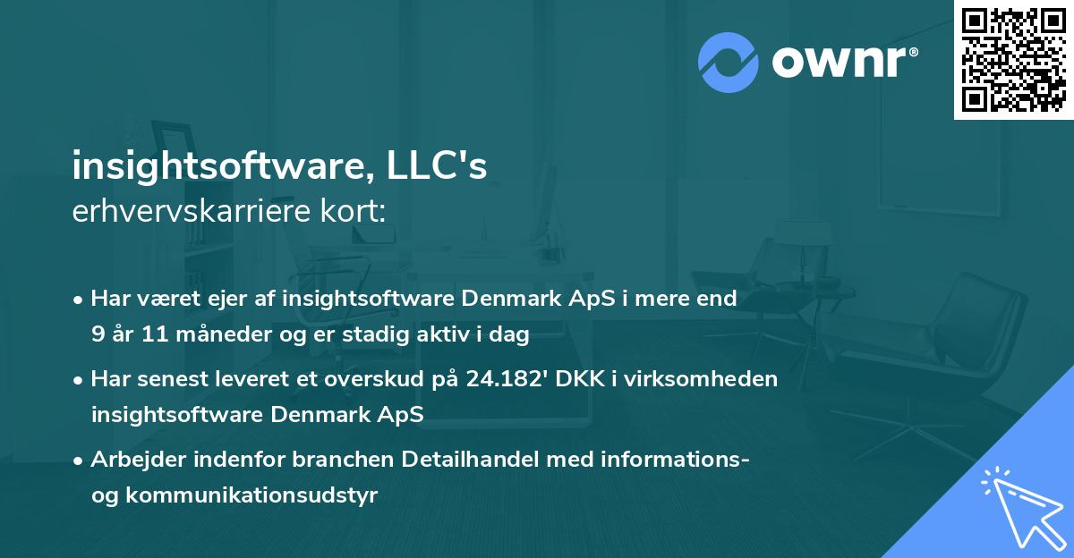 insightsoftware, LLC's erhvervskarriere kort