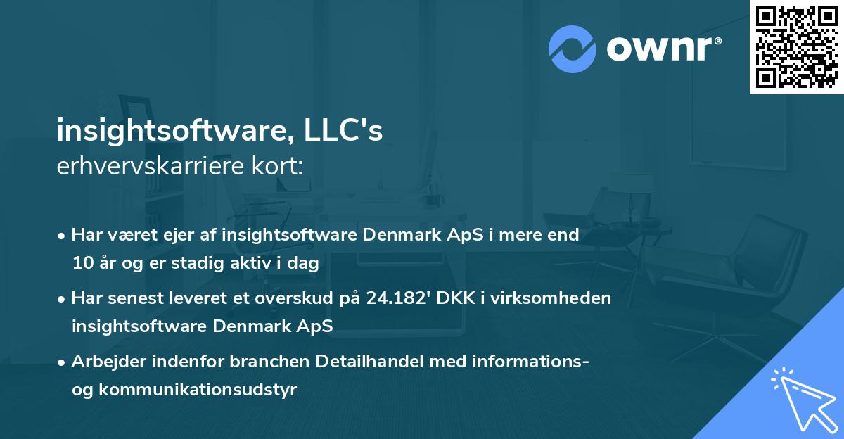 insightsoftware, LLC's erhvervskarriere kort