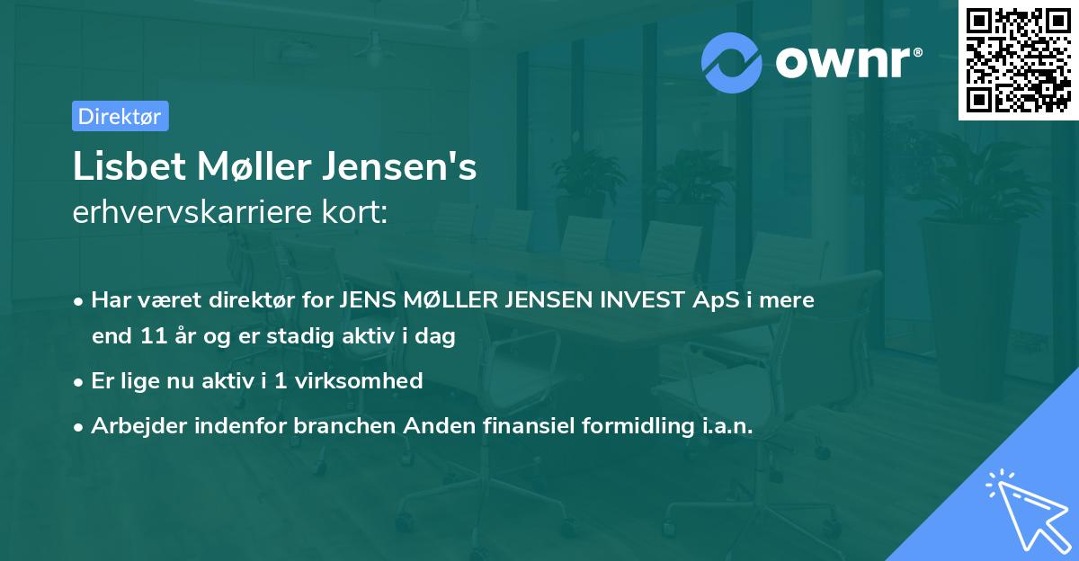 Lisbet Møller Jensen's erhvervskarriere kort