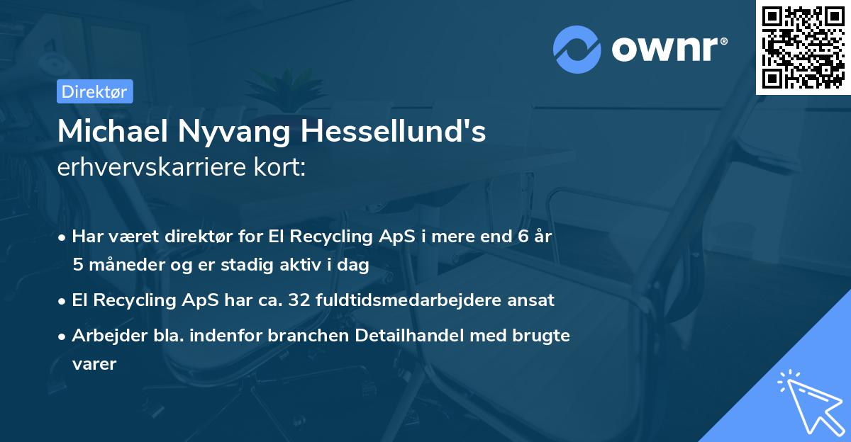 Michael Nyvang Hessellund's erhvervskarriere kort
