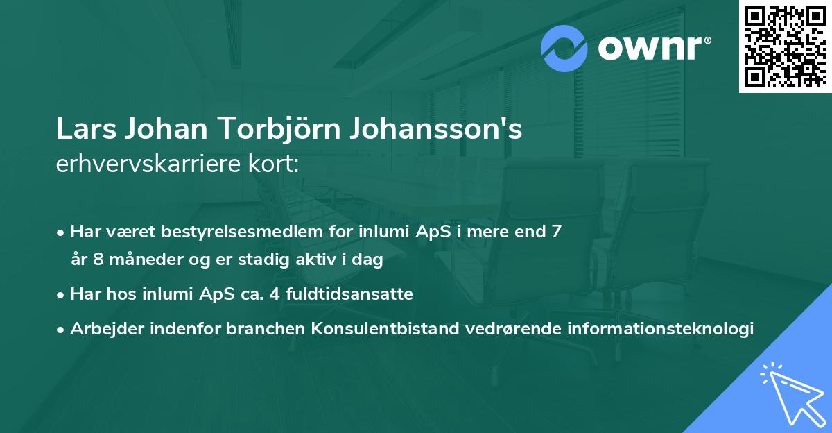 Lars Johan Torbjörn Johansson's erhvervskarriere kort