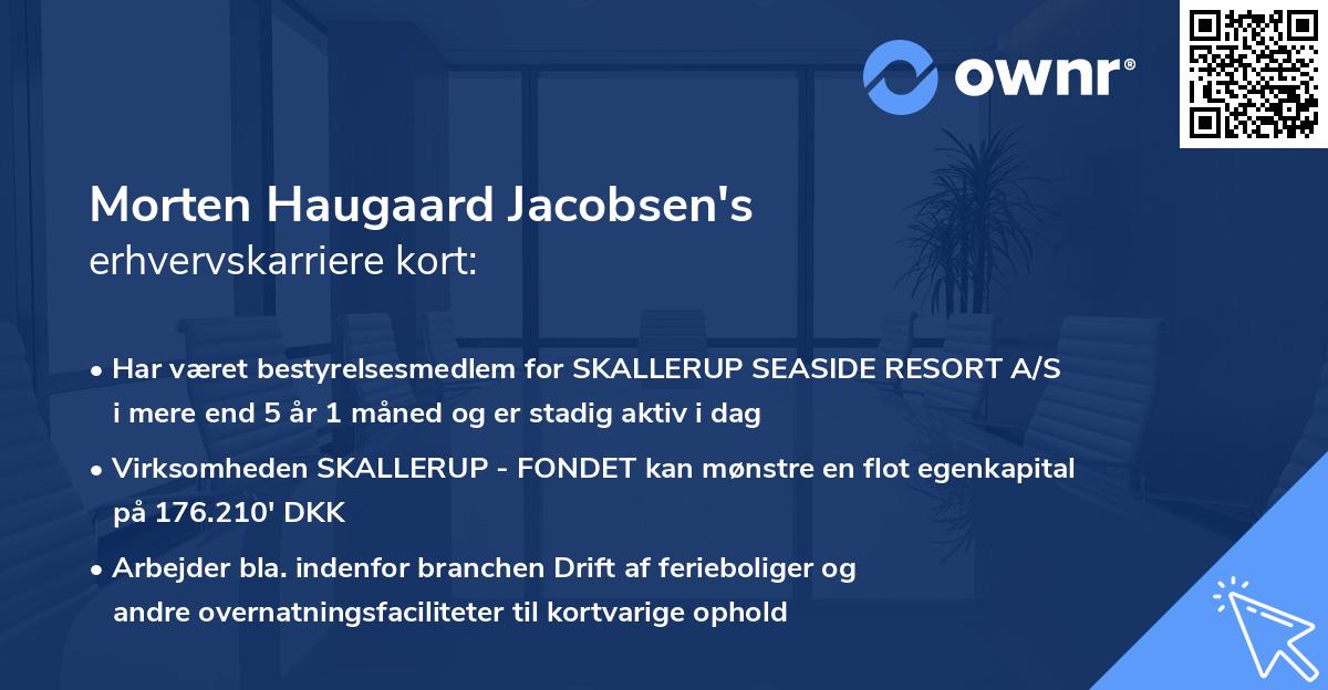 Morten Haugaard Jacobsen's erhvervskarriere kort