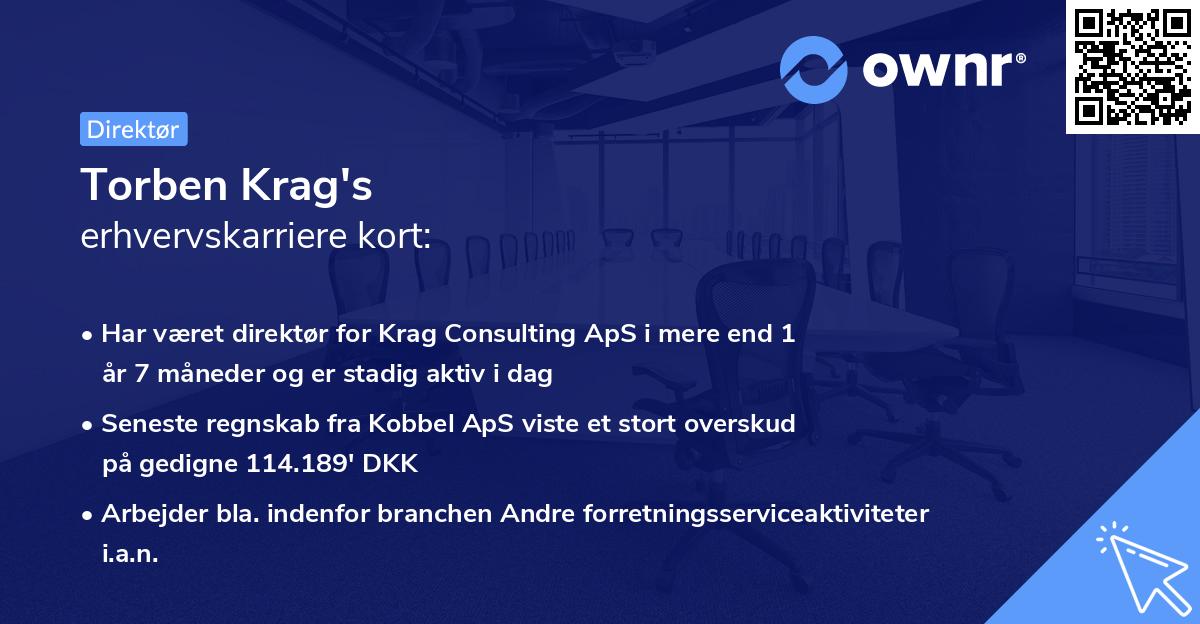 Torben Krag's erhvervskarriere kort