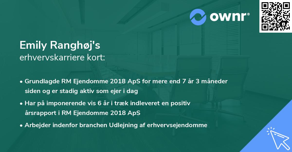 Emily Ranghøj's erhvervskarriere kort