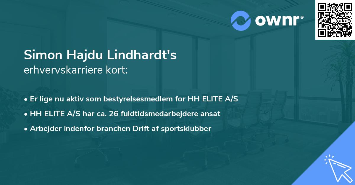 Simon Hajdu Lindhardt's erhvervskarriere kort