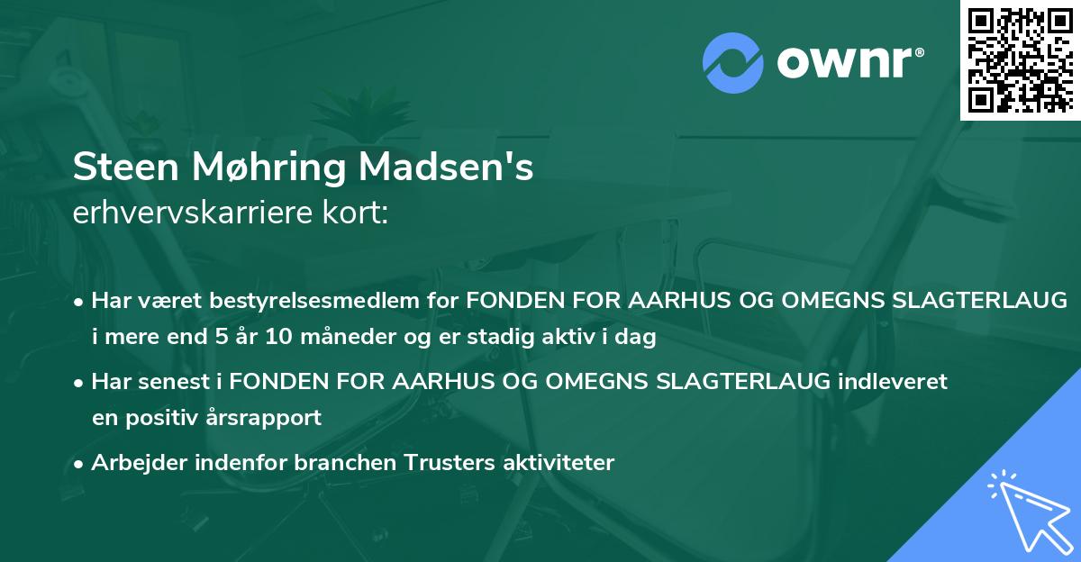 Steen Møhring Madsen's erhvervskarriere kort