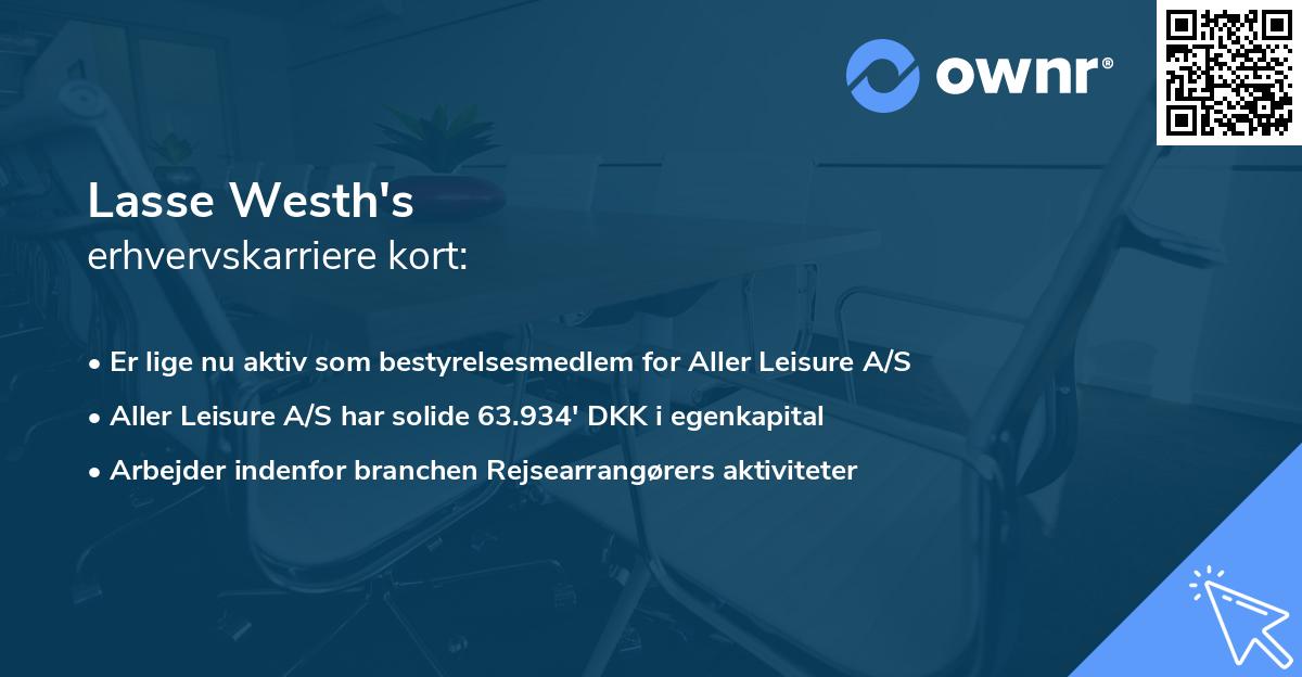 Lasse Westh's erhvervskarriere kort