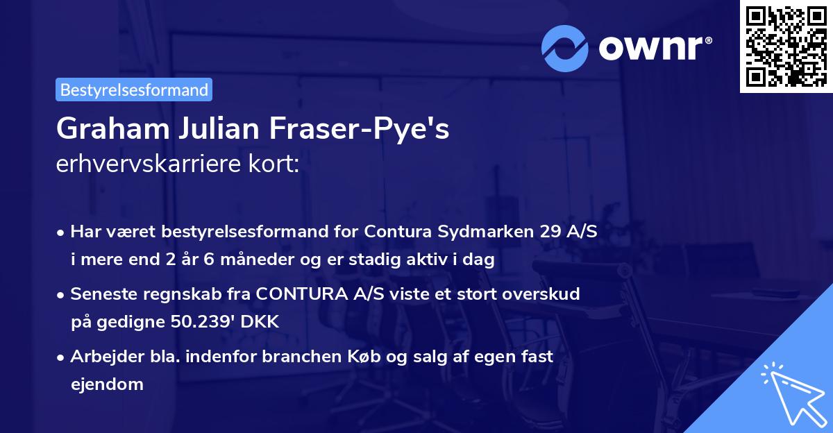 Graham Julian Fraser-Pye's erhvervskarriere kort