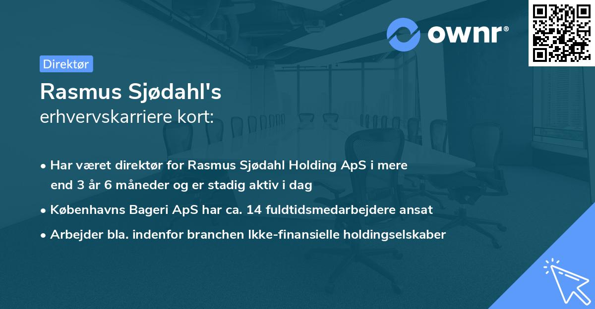 Rasmus Sjødahl's erhvervskarriere kort