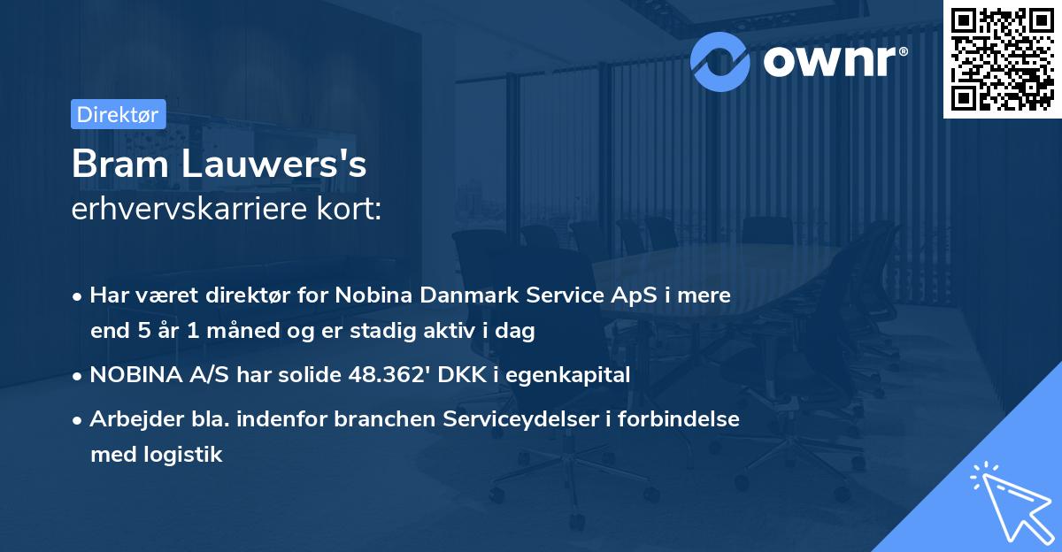 Bram Lauwers's erhvervskarriere kort