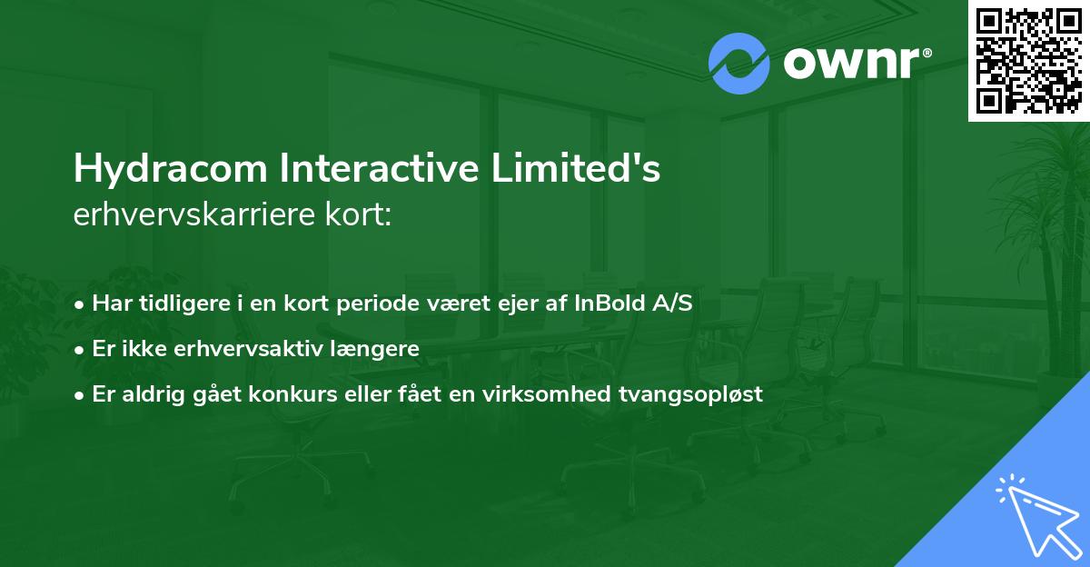 Hydracom Interactive Limited's erhvervskarriere kort